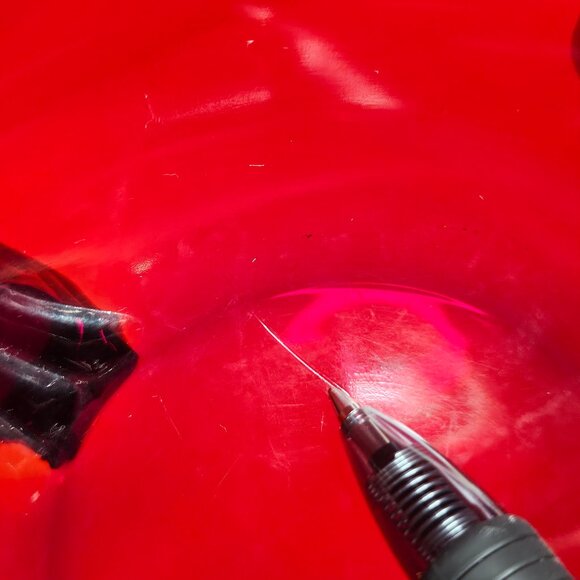 Rare Royal Ruby Red Tri-Footed Open Bowl/Dish/Candy Bowl  6" - Picture 11 of 11